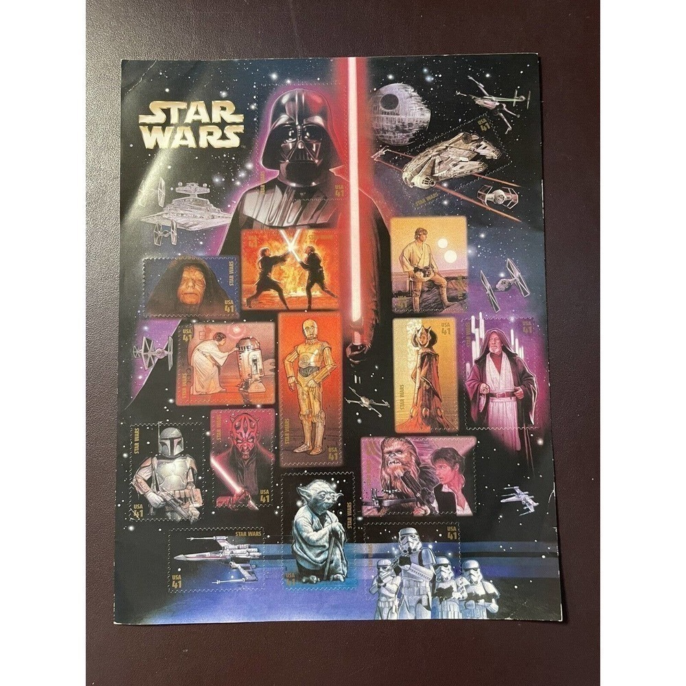U.S. #4143 2007 41-Cent STAR WARS 30th ANN. COMMEMORATIVE Sheet of 15 Stamps New